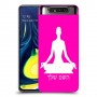 יוגה כיסוי מגן קשיח בעיצוב אישי עם השם שלך ל Samsung Galaxy A80 יחידה אחת סקרין מובייל