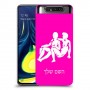 תאומים כיסוי מגן קשיח בעיצוב אישי עם השם שלך ל Samsung Galaxy A80 יחידה אחת סקרין מובייל