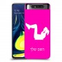 אימון ספורט - אישה כיסוי מגן קשיח בעיצוב אישי עם השם שלך ל Samsung Galaxy A80 יחידה אחת סקרין מובייל