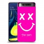 סמיילי כיסוי מגן קשיח בעיצוב אישי עם השם שלך ל Samsung Galaxy A80 יחידה אחת סקרין מובייל