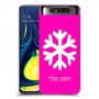 שלג כיסוי מגן קשיח בעיצוב אישי עם השם שלך ל Samsung Galaxy A80 יחידה אחת סקרין מובייל