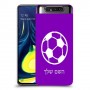כדורגל - כדור כיסוי מגן קשיח בעיצוב אישי עם השם שלך ל Samsung Galaxy A80 יחידה אחת סקרין מובייל