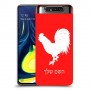 תרנגול כיסוי מגן קשיח בעיצוב אישי עם השם שלך ל Samsung Galaxy A80 יחידה אחת סקרין מובייל