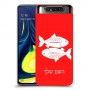דגים כיסוי מגן קשיח בעיצוב אישי עם השם שלך ל Samsung Galaxy A80 יחידה אחת סקרין מובייל