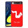 אימון ספורט - אישה כיסוי מגן קשיח בעיצוב אישי עם השם שלך ל Samsung Galaxy A80 יחידה אחת סקרין מובייל