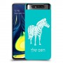 זברה כיסוי מגן קשיח בעיצוב אישי עם השם שלך ל Samsung Galaxy A80 יחידה אחת סקרין מובייל