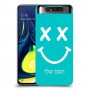 סמיילי כיסוי מגן קשיח בעיצוב אישי עם השם שלך ל Samsung Galaxy A80 יחידה אחת סקרין מובייל