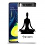 יוגה כיסוי מגן קשיח בעיצוב אישי עם השם שלך ל Samsung Galaxy A80 יחידה אחת סקרין מובייל