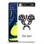 פרחי קרן כיסוי מגן קשיח בעיצוב אישי עם השם שלך ל Samsung Galaxy A80 יחידה אחת סקרין מובייל
