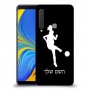 כדורגל - אישה כיסוי מגן קשיח בעיצוב אישי עם השם שלך ל Samsung Galaxy A9 (2018) יחידה אחת סקרין מובייל