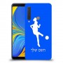 כדורגל - אישה כיסוי מגן קשיח בעיצוב אישי עם השם שלך ל Samsung Galaxy A9 (2018) יחידה אחת סקרין מובייל