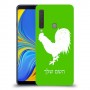 תרנגול כיסוי מגן קשיח בעיצוב אישי עם השם שלך ל Samsung Galaxy A9 (2018) יחידה אחת סקרין מובייל