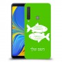 דגים כיסוי מגן קשיח בעיצוב אישי עם השם שלך ל Samsung Galaxy A9 (2018) יחידה אחת סקרין מובייל