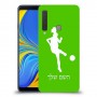כדורגל - אישה כיסוי מגן קשיח בעיצוב אישי עם השם שלך ל Samsung Galaxy A9 (2018) יחידה אחת סקרין מובייל