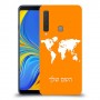 מפת העולם כיסוי מגן קשיח בעיצוב אישי עם השם שלך ל Samsung Galaxy A9 (2018) יחידה אחת סקרין מובייל