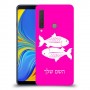 דגים כיסוי מגן קשיח בעיצוב אישי עם השם שלך ל Samsung Galaxy A9 (2018) יחידה אחת סקרין מובייל