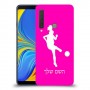 כדורגל - אישה כיסוי מגן קשיח בעיצוב אישי עם השם שלך ל Samsung Galaxy A9 (2018) יחידה אחת סקרין מובייל