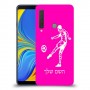 שחקן כדורגל כיסוי מגן קשיח בעיצוב אישי עם השם שלך ל Samsung Galaxy A9 (2018) יחידה אחת סקרין מובייל