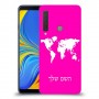 מפת העולם כיסוי מגן קשיח בעיצוב אישי עם השם שלך ל Samsung Galaxy A9 (2018) יחידה אחת סקרין מובייל