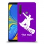 סנובורד כיסוי מגן קשיח בעיצוב אישי עם השם שלך ל Samsung Galaxy A9 (2018) יחידה אחת סקרין מובייל