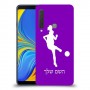 כדורגל - אישה כיסוי מגן קשיח בעיצוב אישי עם השם שלך ל Samsung Galaxy A9 (2018) יחידה אחת סקרין מובייל