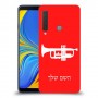 חצוצרה כיסוי מגן קשיח בעיצוב אישי עם השם שלך ל Samsung Galaxy A9 (2018) יחידה אחת סקרין מובייל
