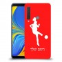 כדורגל - אישה כיסוי מגן קשיח בעיצוב אישי עם השם שלך ל Samsung Galaxy A9 (2018) יחידה אחת סקרין מובייל