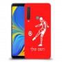 שחקן כדורגל כיסוי מגן קשיח בעיצוב אישי עם השם שלך ל Samsung Galaxy A9 (2018) יחידה אחת סקרין מובייל