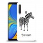 זברה כיסוי מגן קשיח בעיצוב אישי עם השם שלך ל Samsung Galaxy A9 (2018) יחידה אחת סקרין מובייל