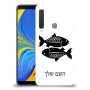דגים כיסוי מגן קשיח בעיצוב אישי עם השם שלך ל Samsung Galaxy A9 (2018) יחידה אחת סקרין מובייל