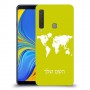מפת העולם כיסוי מגן קשיח בעיצוב אישי עם השם שלך ל Samsung Galaxy A9 (2018) יחידה אחת סקרין מובייל