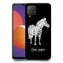 זברה כיסוי מגן קשיח בעיצוב אישי עם השם שלך ל Samsung Galaxy M12 יחידה אחת סקרין מובייל
