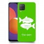 דגים כיסוי מגן קשיח בעיצוב אישי עם השם שלך ל Samsung Galaxy M12 יחידה אחת סקרין מובייל