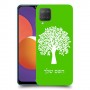 עץ כיסוי מגן קשיח בעיצוב אישי עם השם שלך ל Samsung Galaxy M12 יחידה אחת סקרין מובייל