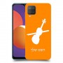 כינור כיסוי מגן קשיח בעיצוב אישי עם השם שלך ל Samsung Galaxy M12 יחידה אחת סקרין מובייל