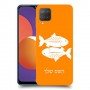 דגים כיסוי מגן קשיח בעיצוב אישי עם השם שלך ל Samsung Galaxy M12 יחידה אחת סקרין מובייל