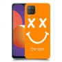 סמיילי כיסוי מגן קשיח בעיצוב אישי עם השם שלך ל Samsung Galaxy M12 יחידה אחת סקרין מובייל