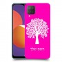 עץ כיסוי מגן קשיח בעיצוב אישי עם השם שלך ל Samsung Galaxy M12 יחידה אחת סקרין מובייל