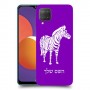 זברה כיסוי מגן קשיח בעיצוב אישי עם השם שלך ל Samsung Galaxy M12 יחידה אחת סקרין מובייל
