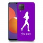 ג'וגלין - אישה כיסוי מגן קשיח בעיצוב אישי עם השם שלך ל Samsung Galaxy M12 יחידה אחת סקרין מובייל