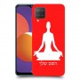 יוגה כיסוי מגן קשיח בעיצוב אישי עם השם שלך ל Samsung Galaxy M12 יחידה אחת סקרין מובייל