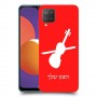 כינור כיסוי מגן קשיח בעיצוב אישי עם השם שלך ל Samsung Galaxy M12 יחידה אחת סקרין מובייל