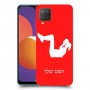אימון ספורט - אישה כיסוי מגן קשיח בעיצוב אישי עם השם שלך ל Samsung Galaxy M12 יחידה אחת סקרין מובייל