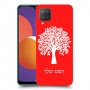 עץ כיסוי מגן קשיח בעיצוב אישי עם השם שלך ל Samsung Galaxy M12 יחידה אחת סקרין מובייל