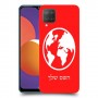 עולם כיסוי מגן קשיח בעיצוב אישי עם השם שלך ל Samsung Galaxy M12 יחידה אחת סקרין מובייל