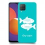 דגים כיסוי מגן קשיח בעיצוב אישי עם השם שלך ל Samsung Galaxy M12 יחידה אחת סקרין מובייל