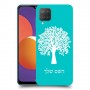 עץ כיסוי מגן קשיח בעיצוב אישי עם השם שלך ל Samsung Galaxy M12 יחידה אחת סקרין מובייל