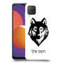 זאב כיסוי מגן קשיח בעיצוב אישי עם השם שלך ל Samsung Galaxy M12 יחידה אחת סקרין מובייל