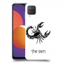 עקרב כיסוי מגן קשיח בעיצוב אישי עם השם שלך ל Samsung Galaxy M12 יחידה אחת סקרין מובייל