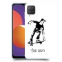 ילד סקייטבורד כיסוי מגן קשיח בעיצוב אישי עם השם שלך ל Samsung Galaxy M12 יחידה אחת סקרין מובייל